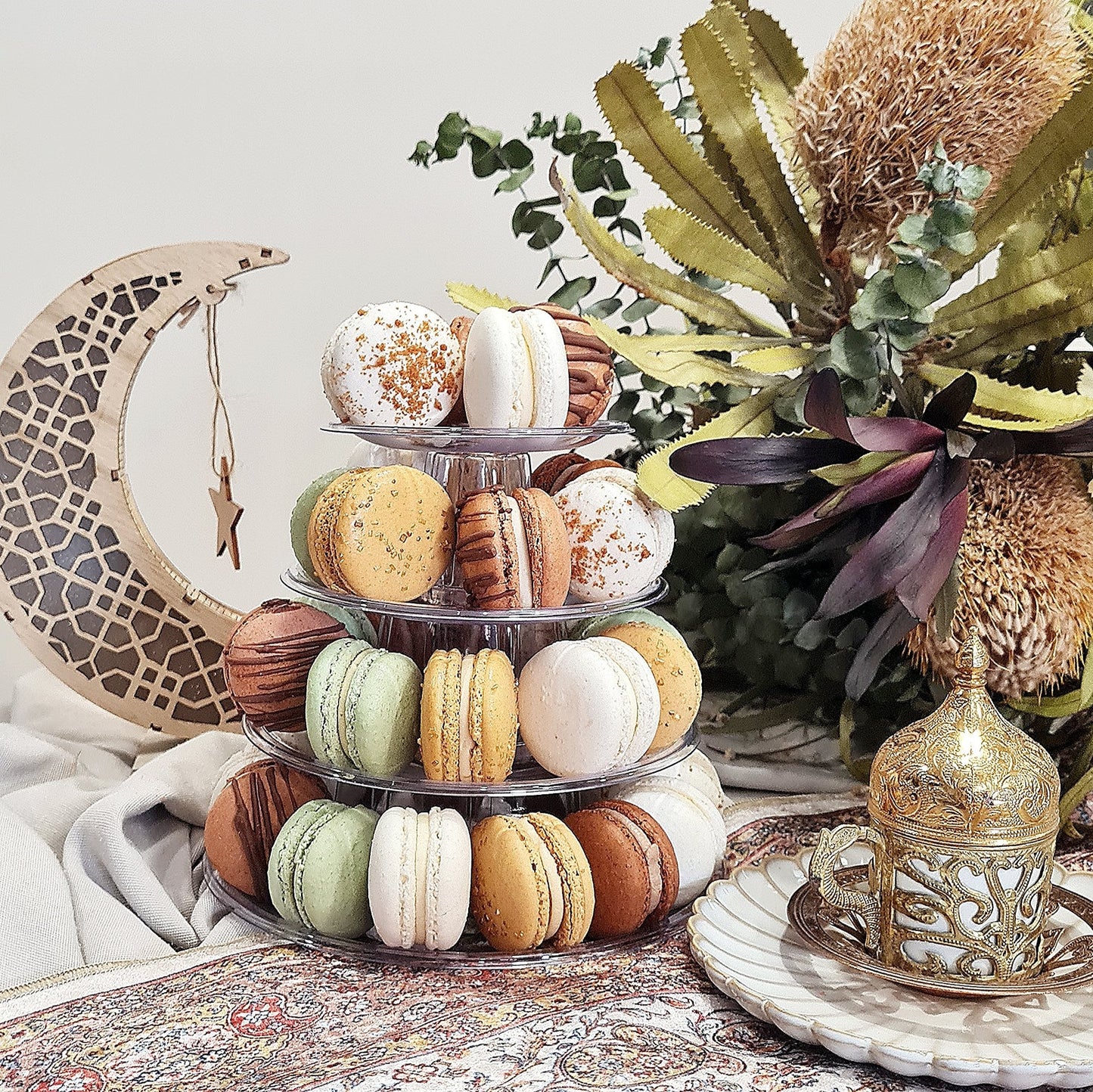 4 tier Macaron Tower - Classic Flavours